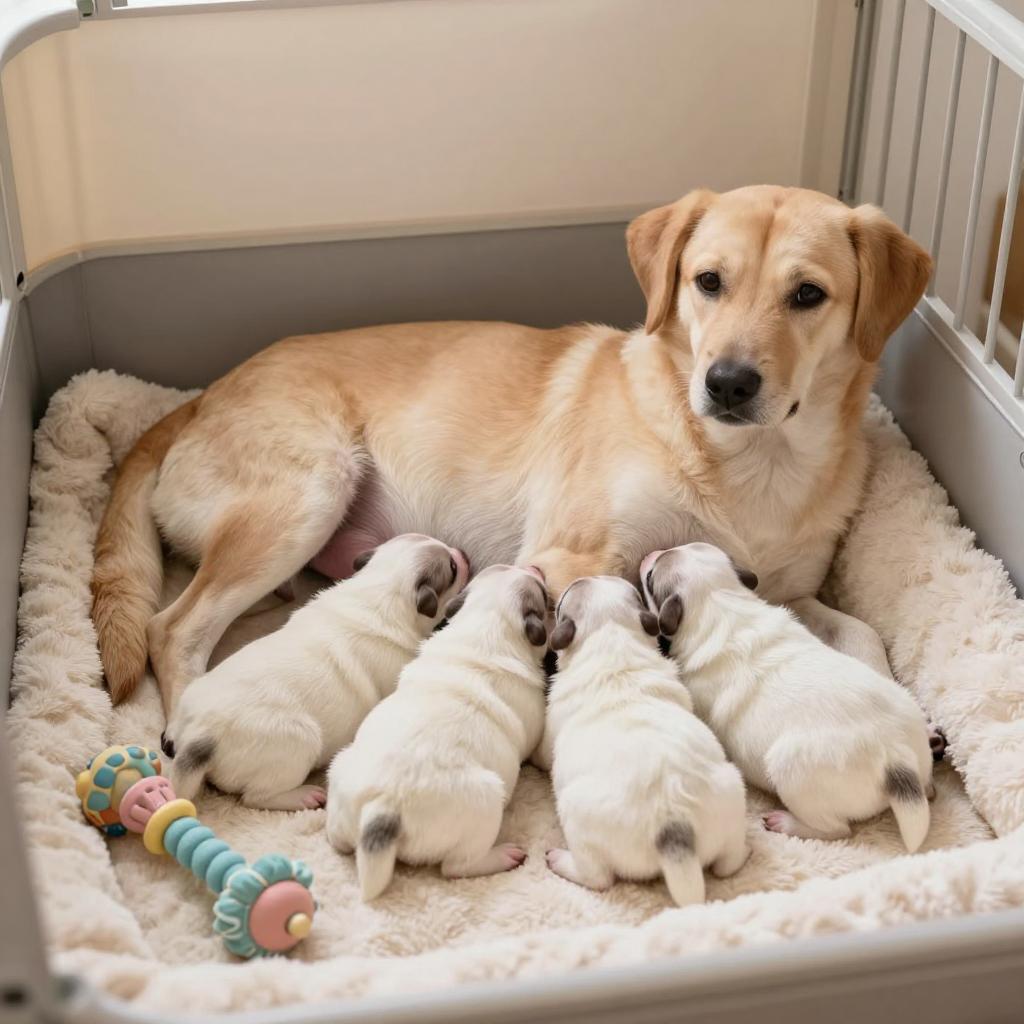 从怀孕到生产，狗狗需要多长时间？（狗狗的妊娠期、分娩期和哺乳期）(图4)
