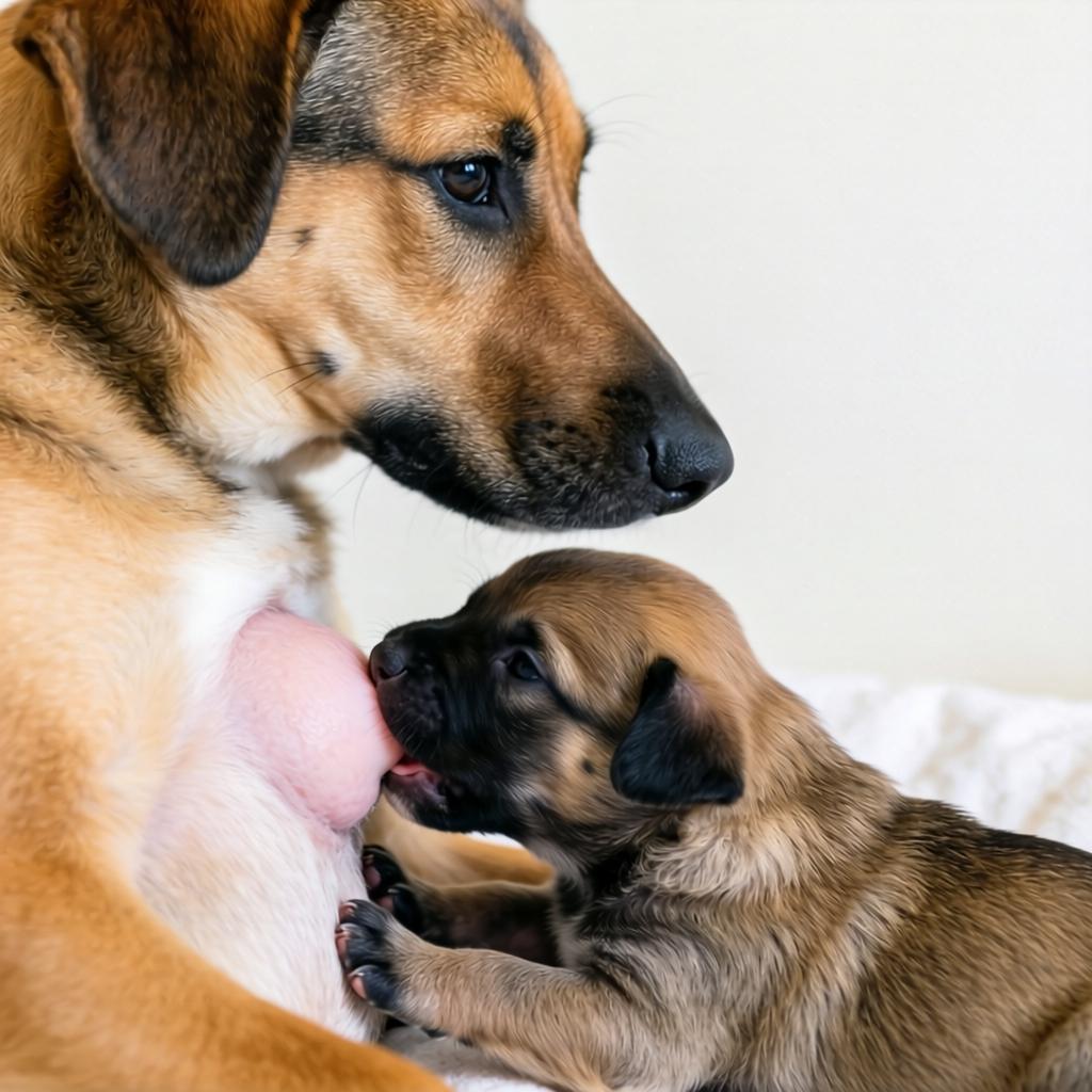 狗狗下崽后多久能下奶的时间和过程（母犬哺乳期的重要性和注意事项）(图4)