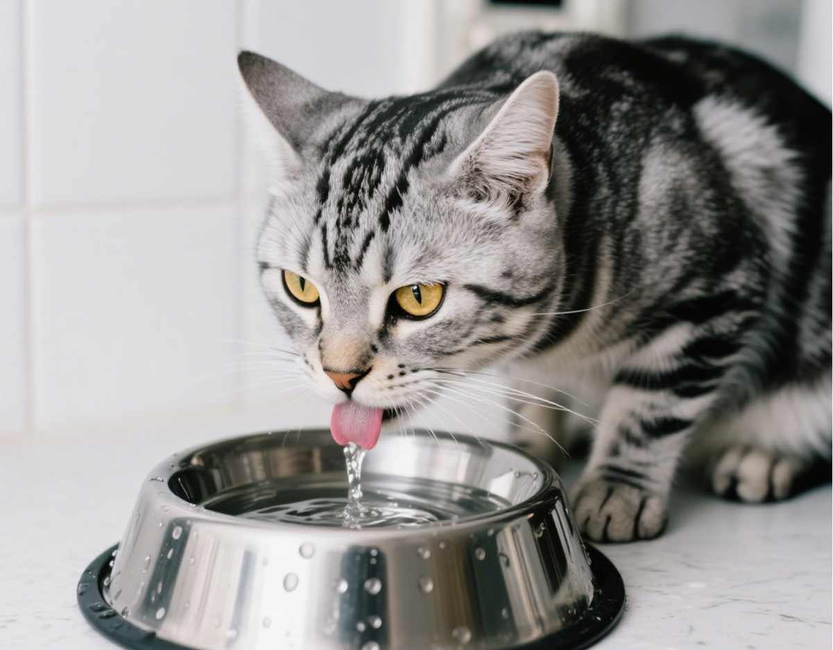 夏天猫咪不喝水？8种小技巧让它主动喝！(图1)