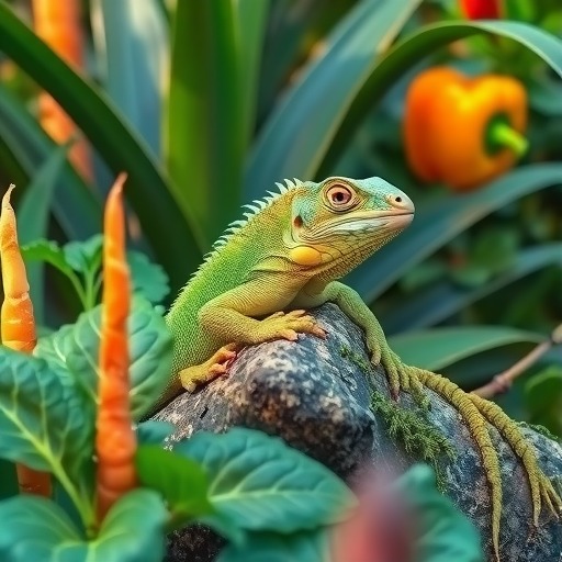 以绿鬣蜥可以喂食哪些蔬菜？（了解绿鬣蜥的蔬菜食谱，保持它们的健康与活力。）(图3)