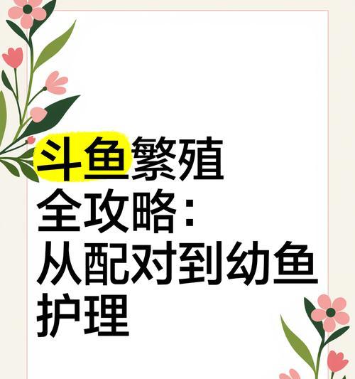 斗鱼卵孵化与小鱼饲养指南（孵化周期及方法