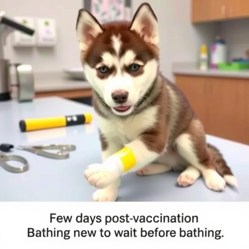 哈士奇打完预防针后何时可以洗澡？（洗澡时