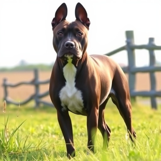 以斯塔福品种（一种强大而敏感的犬种，领域