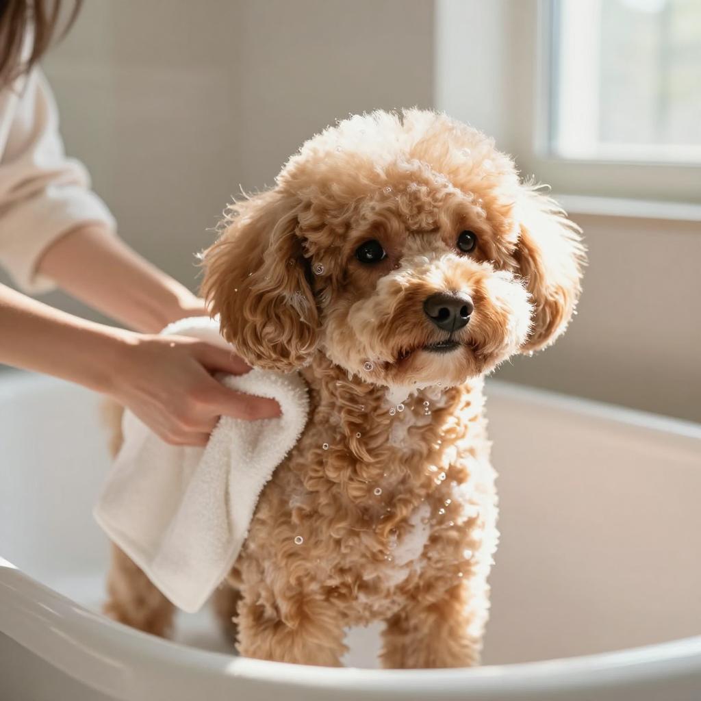 贵宾犬的洗澡频率及注意事项（一周洗澡一次