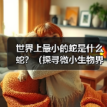 世界上最小的蛇是什么蛇?(探寻微小生物界的奇妙宠儿)(图3) 世界上最小的蛇种类全攻略(图3)