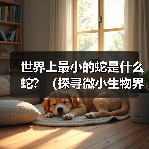 世界上最小的蛇是什么蛇?(探寻微小生物界的奇妙宠儿)(图4) 世界上最小的蛇种类全攻略(图4)