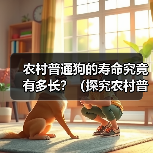 农村普通狗的寿命究竟有多长?(探究农村普通狗寿命的因素及延长方法)(图4) 农村普通狗寿命影响因素及延长方法全攻略(图4)