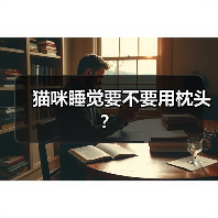 猫咪睡觉要不要用枕头?(图2) 猫咪睡觉要不要用枕头全攻略(图2)