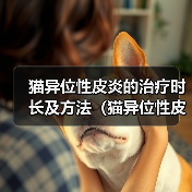 猫异位性皮炎治疗时长方法全攻略