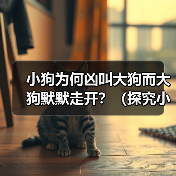 小狗为何凶叫大狗而大狗默默走开？行为差异全攻略(图3)