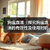狗瘟血清(探究狗瘟血清的有效性及使用时机)(图1) 狗瘟血清使用全攻略(图1)