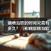 猫粮泡软的时间究竟有多久?(影响猫粮泡软时间的关键因素及正确的泡软方式)(图4) 猫粮泡软时间影响因素及正确方法|实用指南(图4)