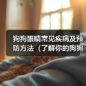狗狗眼睛常见疾病及预防方法(了解你的狗狗眼睛的常见问题,提前预防疾病!)(图1) 狗狗眼睛疾病预防指南|常见问题与护理技巧(图1)