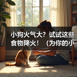 小狗火气大?试试这些食物降火!(为你的小狗选择适合的食物,舒缓体内火气的秘诀)(图4) 小狗降火食物推荐|天然食材调理火气全攻略(图4)
