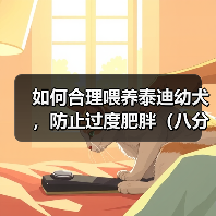 泰迪幼犬科学喂养方法｜八分饱饮食控制全攻略(图4)