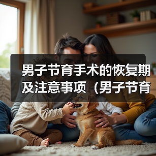 男子节育手术的恢复期及注意事项(男子节育手术恢复时间、禁忌症和注意事项)(图4) 男子节育手术恢复期注意事项|术后护理全攻略(图4)