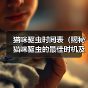 猫咪驱虫时间表(揭秘猫咪驱虫的最佳时机及方法)(图4) 猫咪驱虫时间表|科学安排与实用方法全攻略(图4)