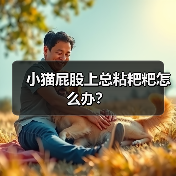 小猫屁股上总粘粑粑怎么办?(图4) 小猫屁股粘粑粑怎么办全攻略(图4)