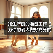狗生产前的准备工作(为你的爱犬做好充分的准备)(图4) 狗狗生产准备全攻略(图4)