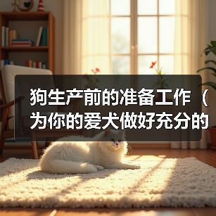 狗生产前的准备工作(为你的爱犬做好充分的准备)(图2) 狗狗生产准备全攻略(图2)