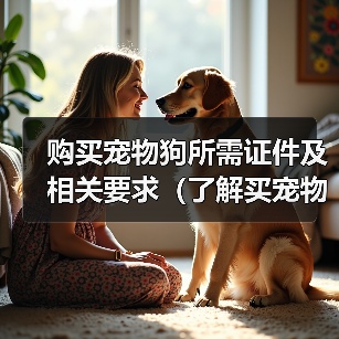 购买宠物狗所需证件及相关要求(了解买宠物狗必备的证件和注意事项,让你的宠物生活更安心)(图1) 购买宠物狗所需证件及相关要求全攻略(图1)