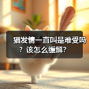 猫发情一直叫是难受吗?该怎么缓解?(图2) 猫发情一直叫是不是难受?科学缓解全攻略(图2)