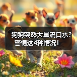 狗狗突然大量流口水原因及应对方法｜常见症状解析