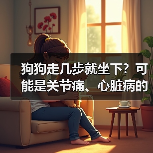 狗狗走几步就坐下可能是关节痛或心脏病信号｜常见原因全解析