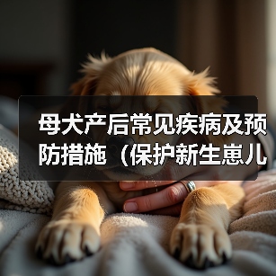 母犬产后常见疾病及预防措施(保护新生崽儿的健康,关键是关注母犬的健康)(图4) 母犬产后疾病预防与护理全攻略(图4)