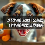 养狗前需注意的关键事项｜全面准备指南(图4)