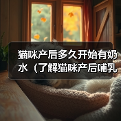 猫咪产后哺乳时间与注意事项｜新手养猫全攻略(图4)