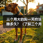 三个月大的狗一天应该睡多久?(了解三个月大狗的睡眠需求以保持健康成长)(图3) 三个月大狗狗睡眠时间指南|健康成长全攻略(图3)