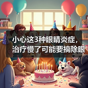 小心这3种眼睛炎症治疗慢要摘眼｜保护狗狗视力健康全攻略(图1)