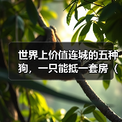 五种天价狗种揭秘：豪华犬价值堪比房产全攻略