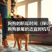 狗狗的断尾时间(探讨狗狗断尾的适宜时机与注意事项)(图2) 狗狗断尾时机与注意事项全攻略(图2)