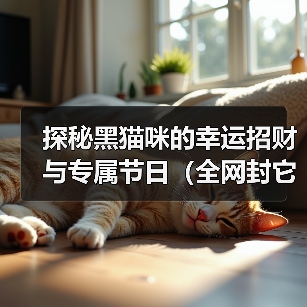 探秘黑猫咪的幸运招财与专属节日(全网封它最爱撒娇的猫咪,探索其特殊魅力与神奇能量)(图4) 黑猫咪的幸运招财与专属节日全攻略(图4)