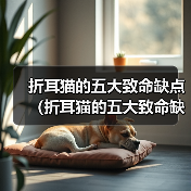 折耳猫的五大致命缺点(折耳猫的五大致命缺点及应对方法,让你更好地了解折耳猫)(图2) 折耳猫五大致命缺点及应对方法全攻略(图2)