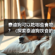 泰迪狗可以吃哪些食物?(探索泰迪狗饮食的世界,了解合适的食物和禁忌)(图4) 泰迪狗可以吃哪些食物全攻略(图4)