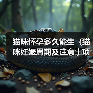 猫咪怀孕多久能生(猫咪妊娠周期及注意事项)(图3) 猫咪怀孕周期及注意事项全攻略(图3)