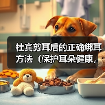 杜宾剪耳后的正确绑耳方法(保护耳朵健康,让宠物更迷人)(图2) 杜宾剪耳后绑耳方法全攻略(图2)