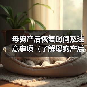 母狗产后恢复注意事项全攻略