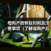 母狗产后恢复时间及注意事项(了解母狗产后恢复时间,保证母狗健康和幼犬成长)(图4) 母狗产后恢复注意事项全攻略(图4)