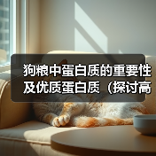 狗粮蛋白质重要性及优质蛋白选择全攻略