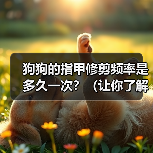 狗狗的指甲修剪频率是多久一次?(让你了解如何确定狗狗的指甲修剪时间)(图2) 狗狗指甲修剪频率全攻略(图2)