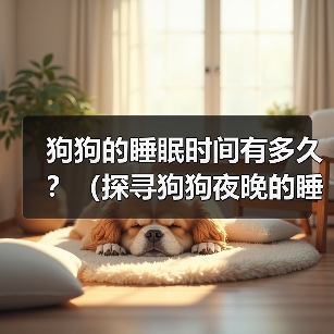 狗狗的睡眠时间有多久?(探寻狗狗夜晚的睡眠习惯与需求)(图2) 狗狗睡眠时间与习惯全攻略(图2)
