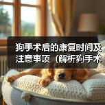 狗手术后的康复时间及注意事项(解析狗手术后恢复的时间长度及需要注意的事项)(图4) 狗术后恢复全攻略(图4)