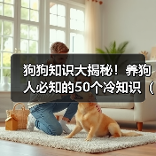 狗狗知识大揭秘!养狗人必知的50个冷知识(了解这些,你才是真正的养狗达人!)(图3) 狗狗知识大揭秘必知50冷知识|养狗达人实用指南(图3)