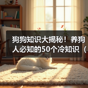 狗狗知识大揭秘必知50冷知识｜养狗达人实用指南