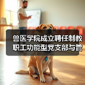 兽医学院成立聘任制教职工功能型党支部与管理委员会(图3) 兽医学院聘任制教职工功能型党支部管理委员会成立仪式(图3)