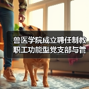 兽医学院成立聘任制教职工功能型党支部与管理委员会(图4) 兽医学院聘任制教职工功能型党支部管理委员会成立仪式(图4)